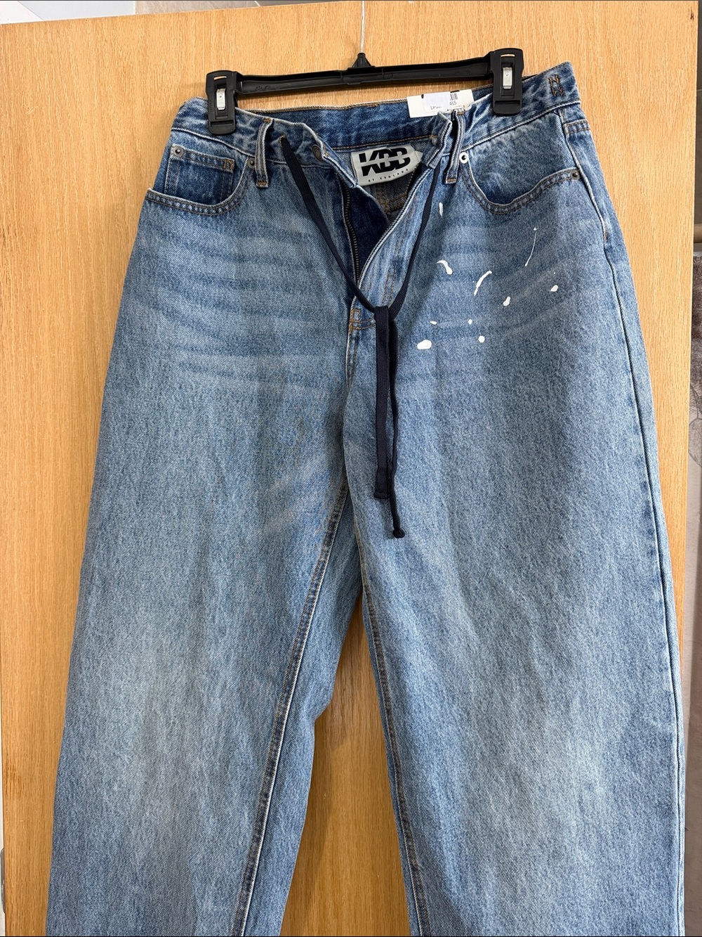 KBB Light Blue Relaxed Jeans with Drawstring